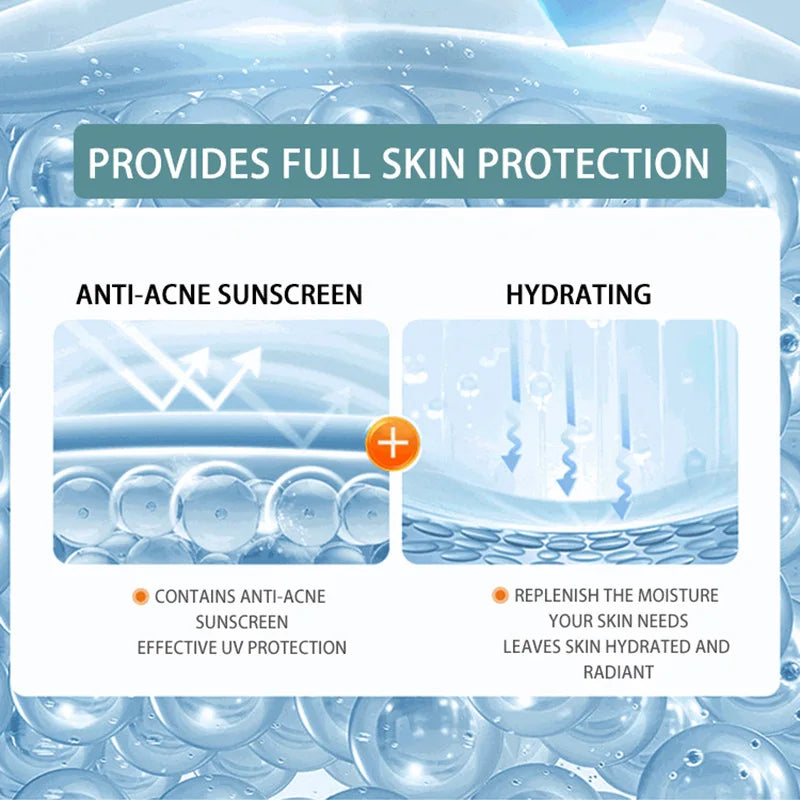DONGNAIER Acne-Removing Hydrating Sunscreen Spray SPF35 PA+++ with Salicylic Acid Panthenol Double-Protection for All Skin Types