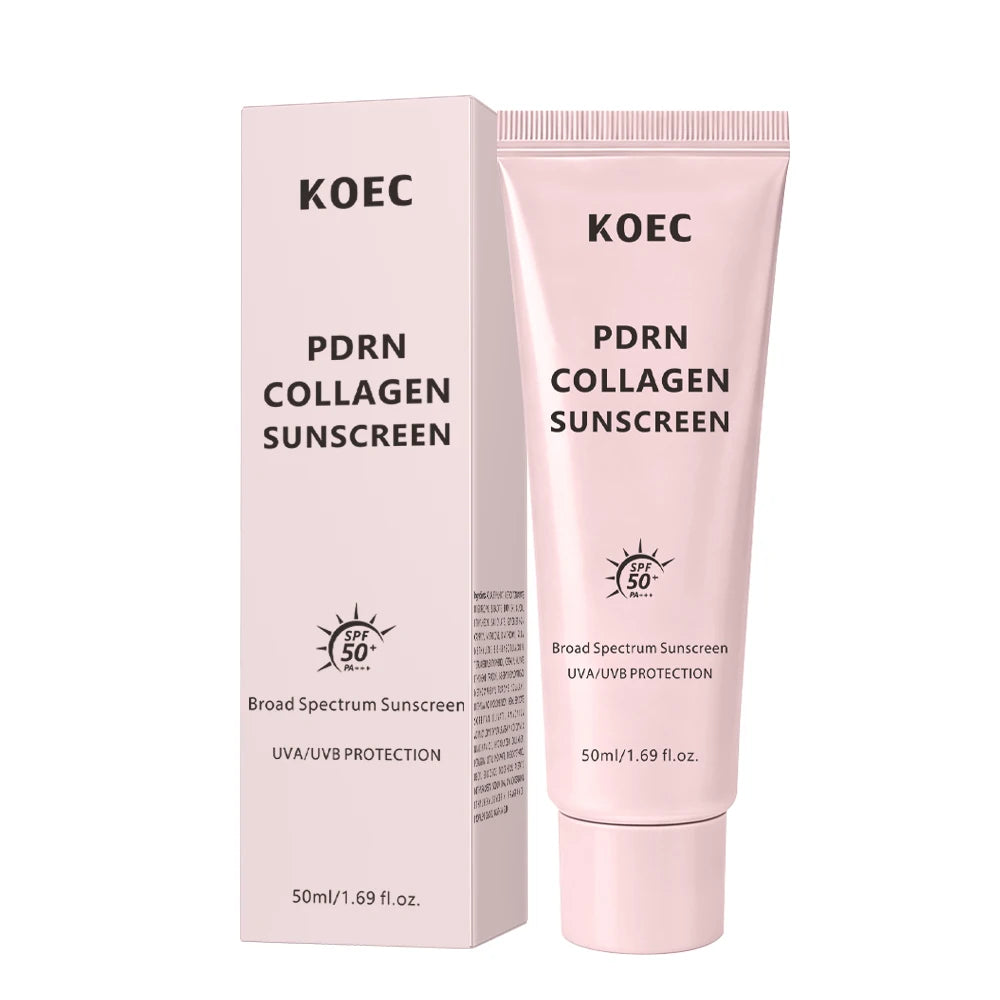 Collagen Liquid Sunscreen SPF50 PA++++ Hydrating Facial Moisturizer with Broad Spectrum UVA/UVB Protection