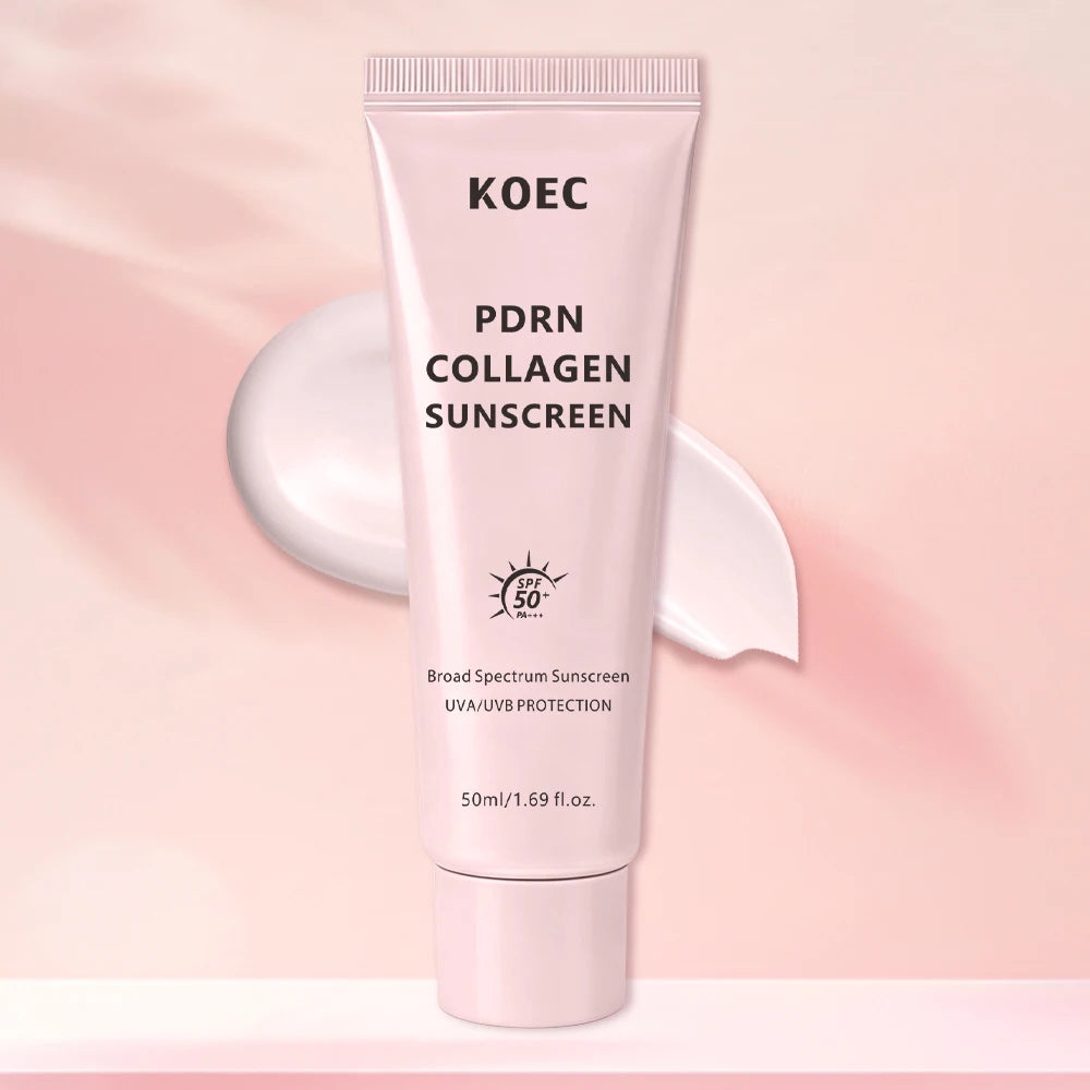 Collagen Liquid Sunscreen SPF50 PA++++ Hydrating Facial Moisturizer with Broad Spectrum UVA/UVB Protection