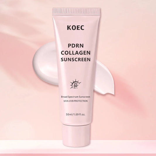 Collagen Liquid Sunscreen SPF50 PA++++ Hydrating Facial Moisturizer with Broad Spectrum UVA/UVB Protection