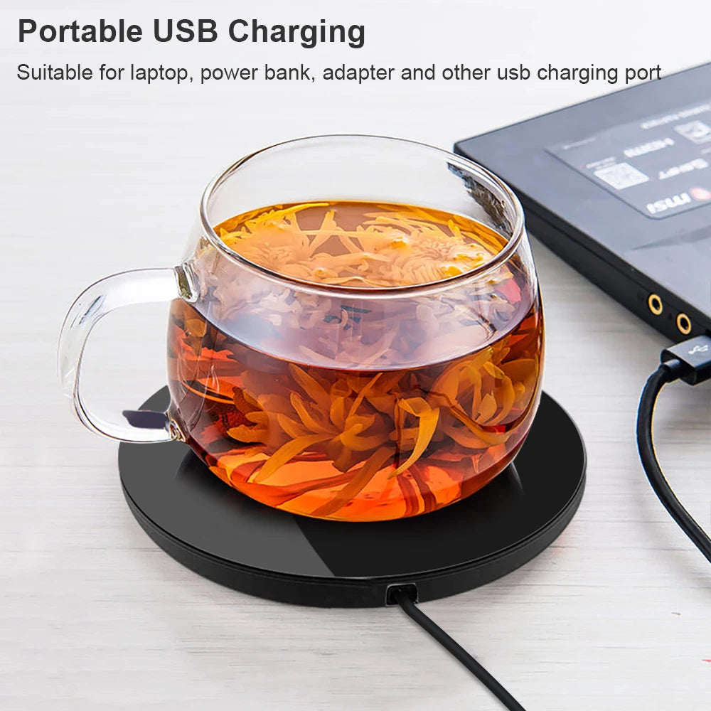 Cup Heater Mug Warmer USB Constant Warming Mat Coffee Milk Tea Water Heating Pad Electric Thermostatic Coaster Mini Cup Warmer